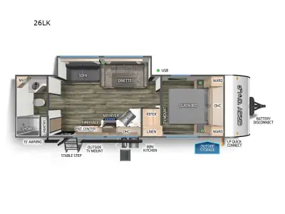 2024 Forest River CHEROKEE GREY WOLF 26LK photo 2