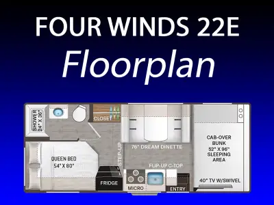 2023 Thor Motor Coach FOUR WINDS 22E photo 2