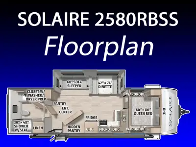 2025 Forest River PALOMINO SOLAIRE 2580RBSS photo 2