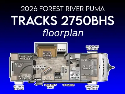 2026 Forest River PUMA TRACKS 2750BHS photo 2