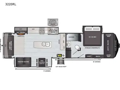 2021 Keystone Alpine 3220RL photo 2