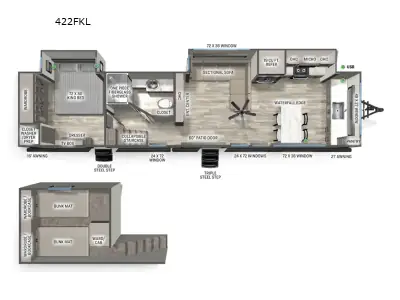 2026 Forest River Sierra Destination Trailers 422FKL photo 2