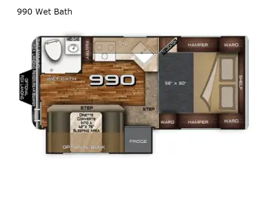 2023 Northwood Mfg Arctic Fox Camper 990 Wet Bath photo 16