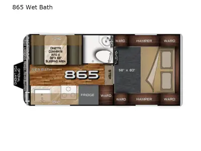 2024 Northwood Mfg Arctic Fox Camper 865 Wet Bath photo 12