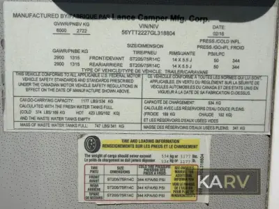 2016 Lance Lance Travel Trailers 2295 photo 4