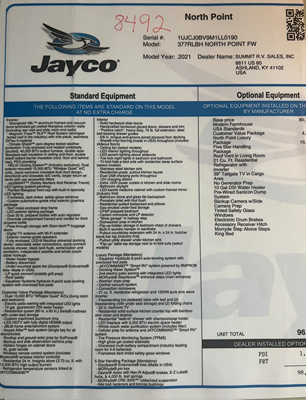 2021 JAYCO NORTH POINT photo 14