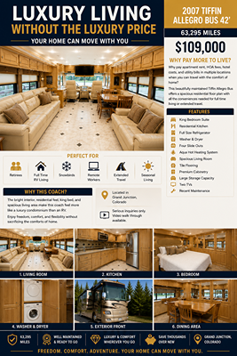 2007 TIFFIN MOTORHOMES ALLEGRO BUS photo 6