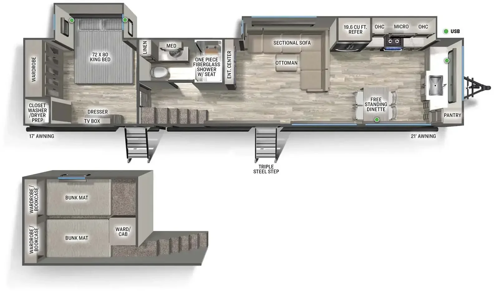 2026 Forest River DESTINATION 421FKL exterior