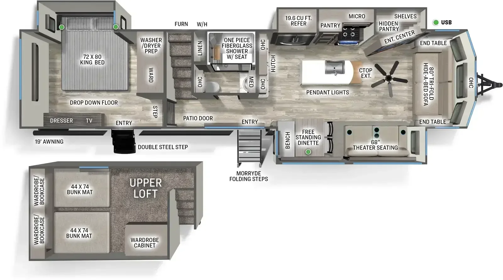 2026 Forest River DESTINATION 399LOFT exterior