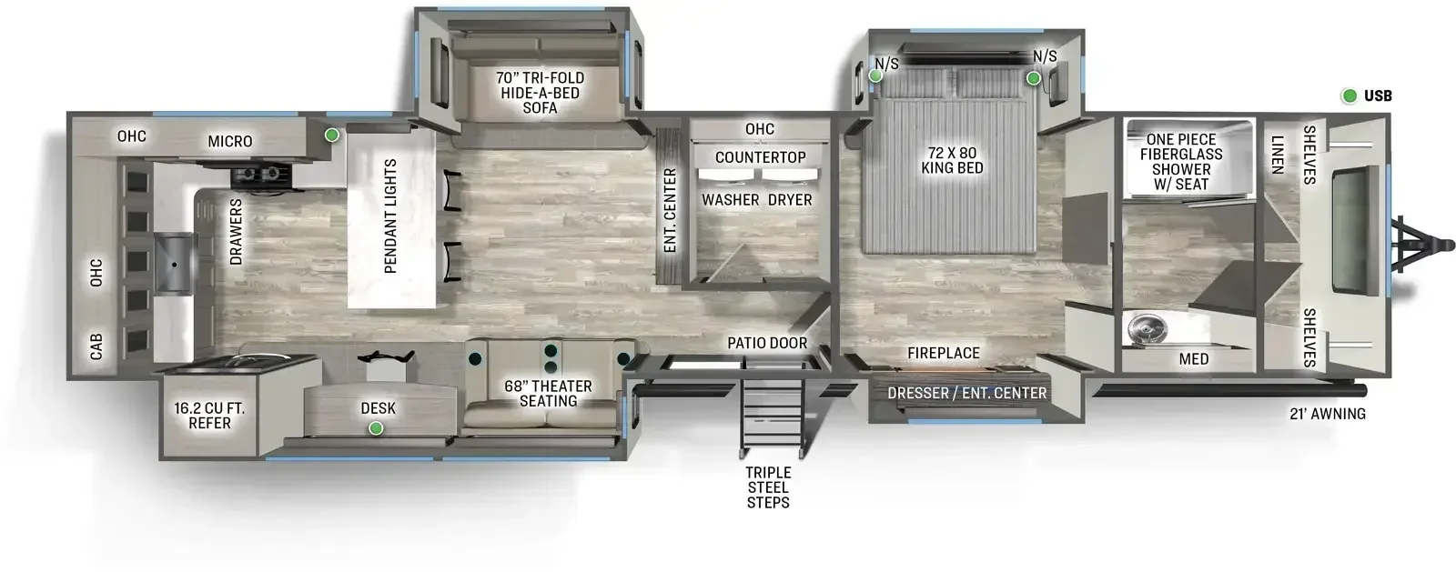 2026 Forest River DESTINATION 395MMG exterior