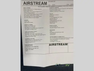 2027 Airstream Bambi 22FB photo 20