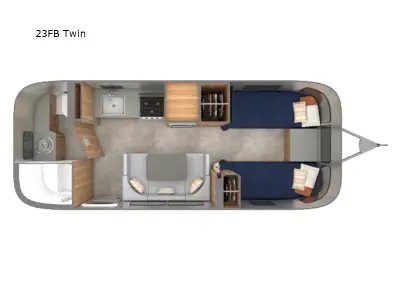 2026 Airstream Trade Wind 23FB Twin photo 2
