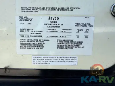 2016 Jayco NORTH POINT 383FLFS photo 20