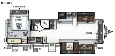 2018 Forest River Rockwood Signature Ultra Lite 8324BS photo 2