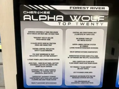 2026 Forest River Cherokee Alpha Wolf 24TRUNK photo 38
