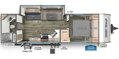 2024 Forest River Cherokee Grey Wolf 26LK photo 2