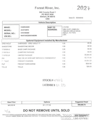 2027 Forest River Cherokee Grey Wolf 29TE photo 57