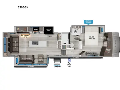 New 2026 Grand Design Influence 3503GK