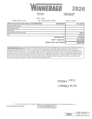 2026 Winnebago Access 25RK photo 57