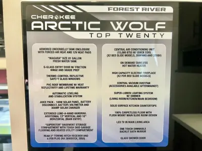 2026 Forest River Cherokee Arctic Wolf 289PANO photo 41