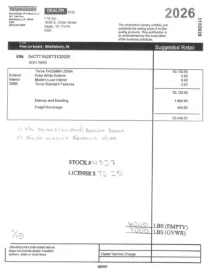 2026 Winnebago Thrive 22MBH photo 75