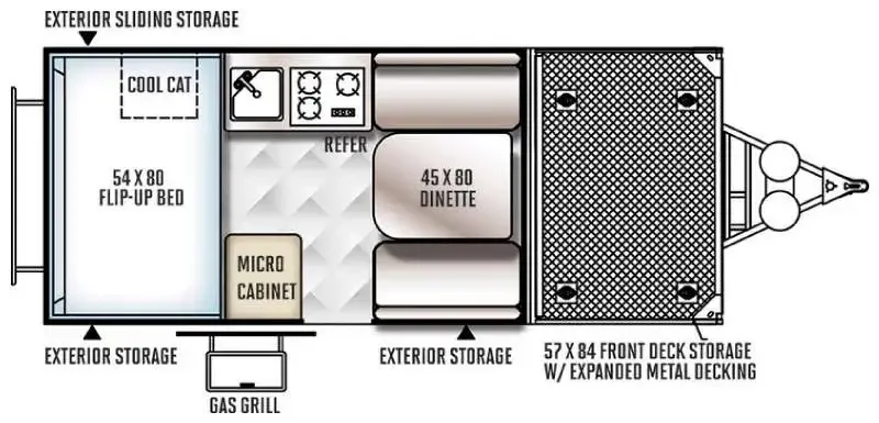2017 Forest River Rockwood Hard Side Series A122TH exterior