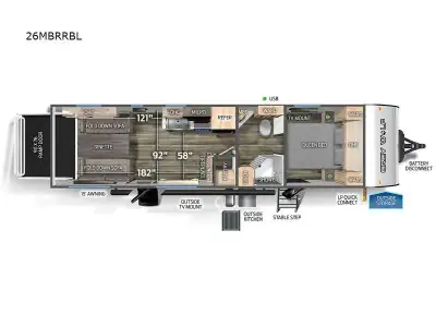 2023 Forest River Cherokee Grey Wolf Black Label 26MBRRBL photo 2