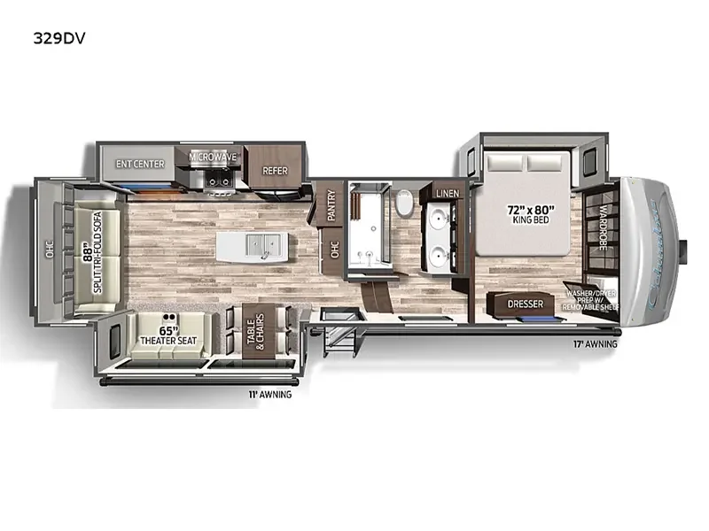 2022 Palomino Columbus 329DV exterior