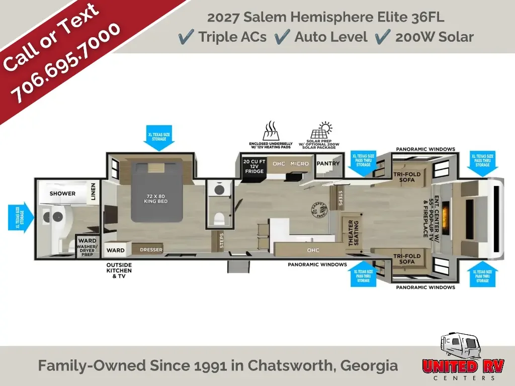2027 Forest River Salem Hemisphere Elite 36FL exterior