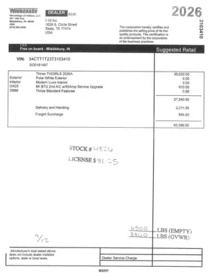2026 Winnebago Thrive 25RLS photo 87