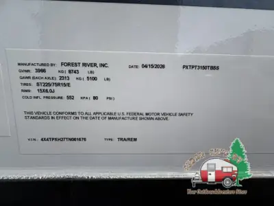 2026 Forest River Puma Tracks 3150TBSS photo 9