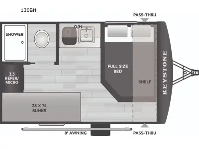 2026 Keystone Hideout Mini 130BH photo 2
