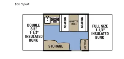 2019 Coachmen Clipper Camping Trailers 106 Sport photo 3