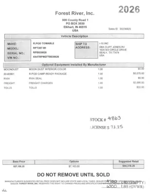 2026 Forest River Cherokee Timberwolf 39DL photo 6