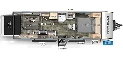 2023 Forest River CHEROKEE GREY WOLF 22RR photo 2