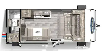 2023 Forest River SALEM FSX 167RBKX Platinum