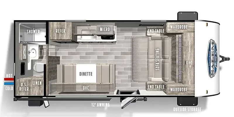 2023 Forest River SALEM FSX 167RBKX Platinum exterior