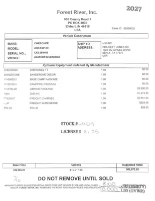 2027 Forest River Cherokee Wolf Den 301BH photo 51