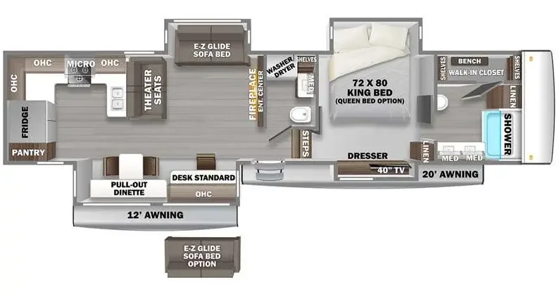 2022 Forest River RIVERSTONE LEGACY 39RKFB exterior