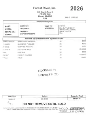 2026 Forest River Cherokee Grey Wolf 23MS photo 49