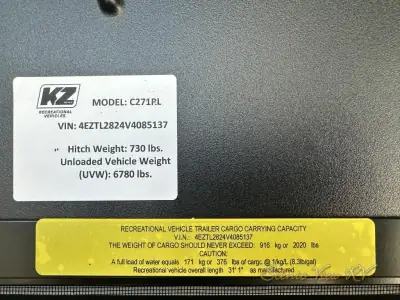 2027 K-Z Connect C271RL photo 19