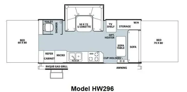 2012 Forest River Rockwood High Wall Series HW296 exterior