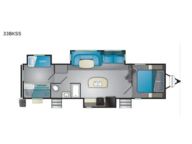 2020 Heartland North Trail 33BKSS exterior