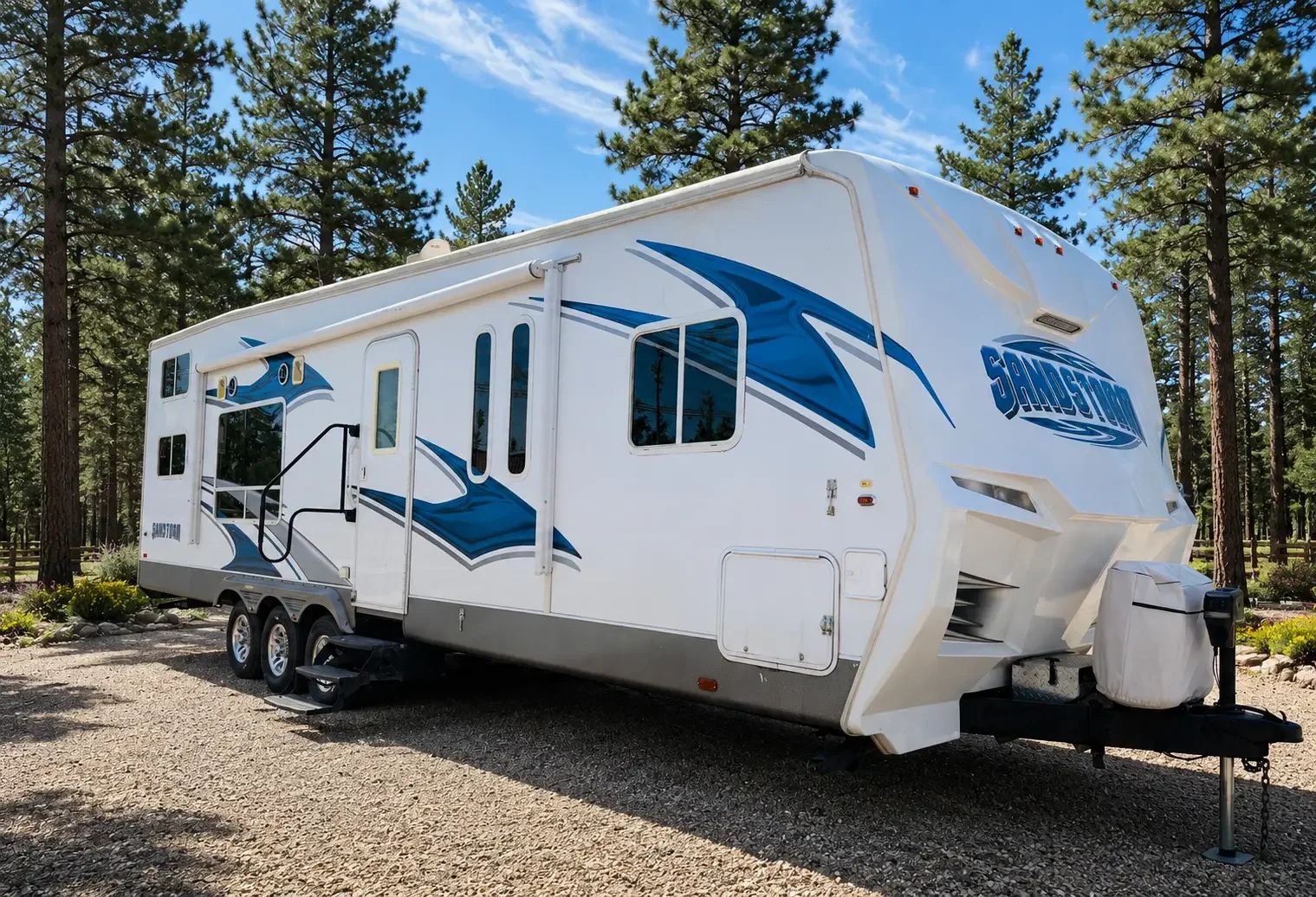 2011 Forest River SANDSTORM 34SP exterior