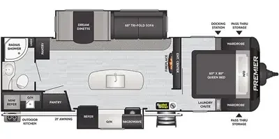 2021 Keystone BULLET PREMIER 26RBPR exterior