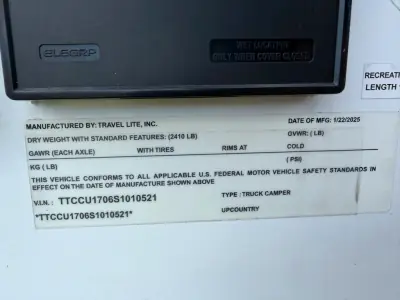 2025 Travel Lite UP COUNTRY 900U photo 12