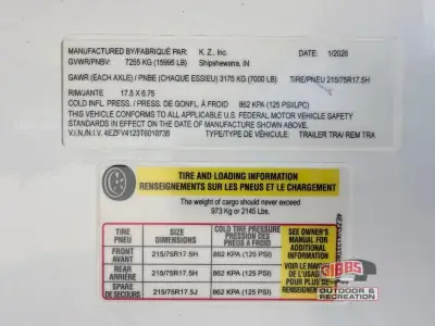2026 K-Z Durango Gold G366FBQ photo 7