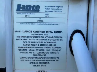 2018 Lance LANCE 1172 photo 6