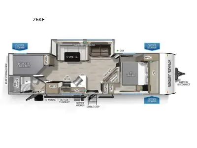 2027 Forest River Cherokee Grey Wolf 26KF photo 2
