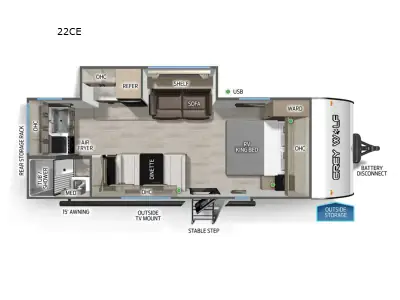 2026 Forest River Cherokee Grey Wolf 22CE photo 2